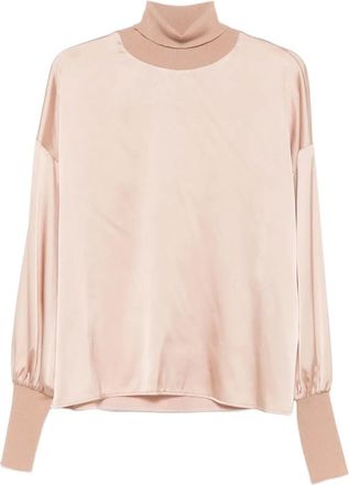 D.exterior Blusa a collo alto - Rosa