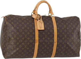 Louis Vuitton Pre-owned Weekend Bags, female, Brown, Size: ONE SIZE Pre-owned Vintage Monogram Keepall Travel Bag