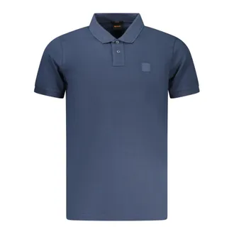 HUGO BOSS Hugo, Polo Shirts, male, Blue, Size: XL Short-sleeved Polo Shirt