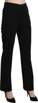 Bencivenga Black High Waist Straight Formal Dress Womens Trouser