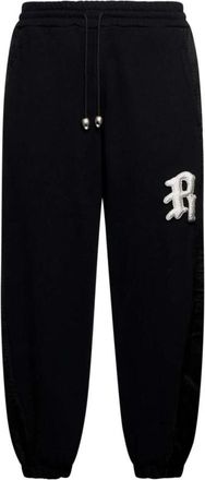 John Richmond Jogger met Logo aan de Voorkant - Dames - Sweatpants - Zwart - S - Katoen - Broeken