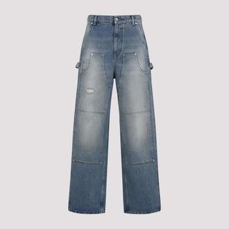 Moschino Blue Cotton Jeans