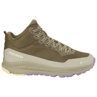 Viking Motion Mid GTX Wanderschuhe f&uuml;r Damen | beige/oliv