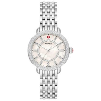 Michele Sidney Classic Diamond Womens Watch