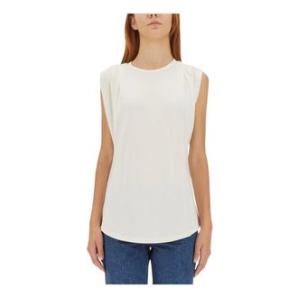 Michael Kors Sleeveless Crewneck Tee - - Tops - Donna - Bianco - L