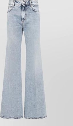 Sportmax zero jeans flared wide leg denim trousers