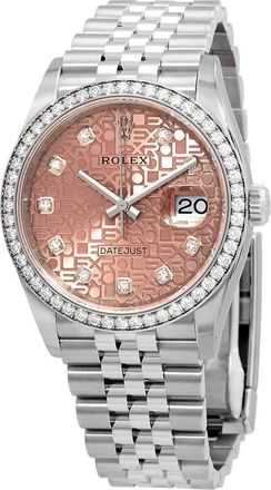 Rolex Datejust 36 Pink Jubilee Diamond Dial Automatic Unisex Watch 126284PJDJ