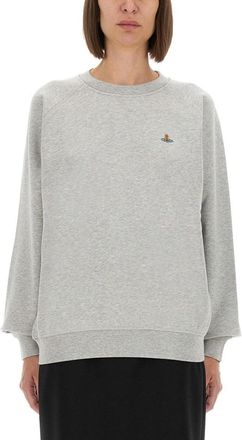 Vivienne Westwood Raglan Sleeve Grey Cotton Sweatshirt