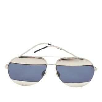 Dior Pre-owned Accessories, female, Gray, Size: ONE SIZE Pre-owned Aviator Sunglasses