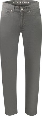 North Sails Broken Twill 5-Pocket Broek - Heren - Regular Fit Jeans - Grijs - W33 - Katoen - Jeans
