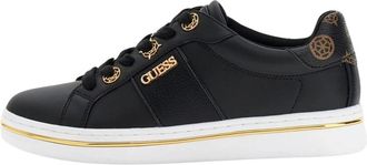 Guess Stew Sneaker - Dames - Sneakers - Zwart - 37 EU - Leer - Schoenen