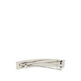 Maison Margiela Silver-Tone Metal Hair Clip - Silver