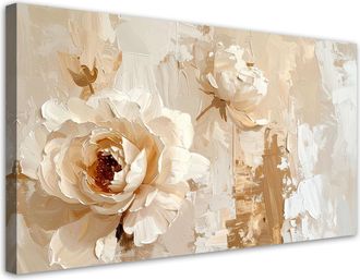 Feeby Impresi&oacute;n De Imagen, Abstracci&oacute;n En Tonos Pastel Rosa Beige, 120x60