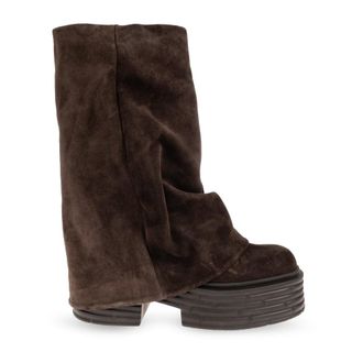 AGL Botas de Tobillo con Plataforma Lignes - Shoes - Mujer - Marr&oacute;n - 39 1/2 EU