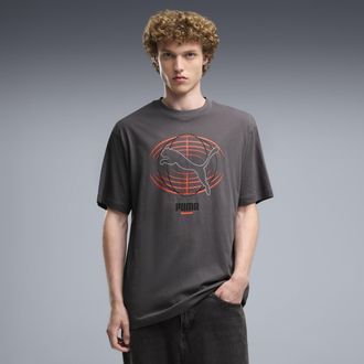 Puma T-shirt con grafica PUMATECH dal taglio morbido da uomo, Abbigliamento, Grigio, XXL