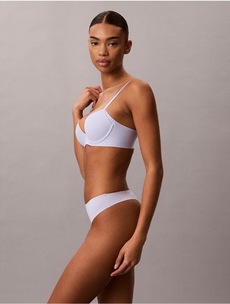Calvin Klein Womens Invisibles Thong - Purple - XL