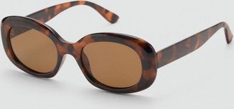 Mango Occhiali da sole montatura acetato cioccolato - Donna - Taglia unica - MANGO