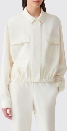 Fabiana Filippi Giacca bomber in misto viscosa con tasche a toppa applicate