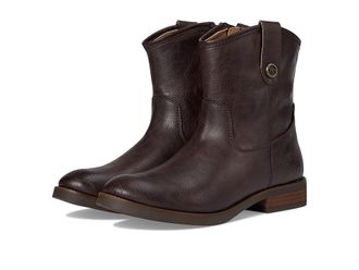 Frye and Co. Kellie Button Short Womens Boots Dark Brown : 6.5 M, Leather