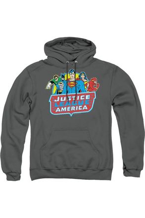 Gildan DC Comics 8 Bit League Adult Pull Over Hoodie / Hooded Sweatshirt