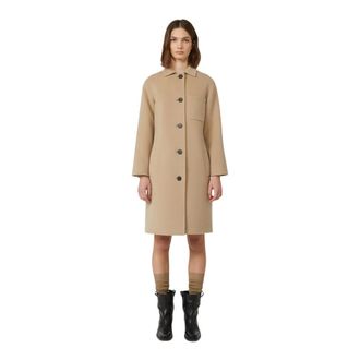 Max Mara Jassen, Dames, Beige, 3Xl, Wol, Zenone Coat