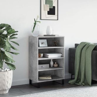 vidaXL Credenza Grigio Cemento 57x35x90 cm in Legno Multistrato - Vidaxl