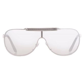 Versace Mirror Silver Shield Mens Sunglasses VE2140 10006G 140