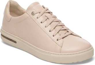 Birkenstock Womens Bend Low Leather Sneakers - Narrow In New Beige