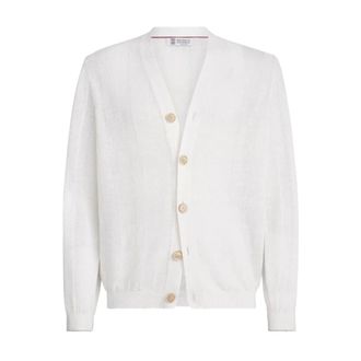Brunello Cucinelli Hombre, Jerseys, Blanco, Talla: M