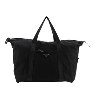 Prada Pre-owned Nylon Reistas - unisex - Pre-owned - Zwart - Maat: ONE Size Nylon
