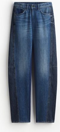 H&M Zweifarbige Jeans mit weitem Bein - Blue