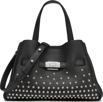 DKNY Bryar Small Satchel in Black/silver at Nordstrom