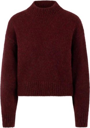 Marc Cain Relaxed Turtleneck - Dames - Coltruien - Paars - 2XL - Wol - Truien & Vesten