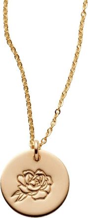 Made by Mary September Birth Flower Necklace in Gold Filled at Nordstrom, Size Medium