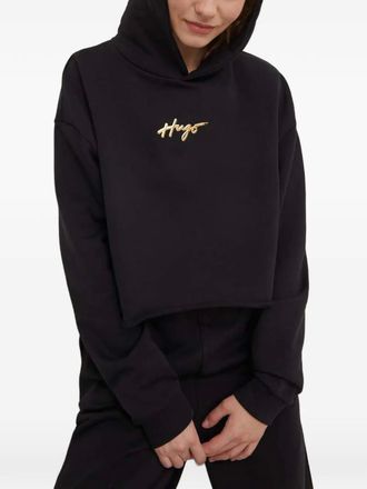 HUGO BOSS Hoodie met logo - Zwart
