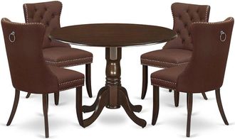 East West Furniture 5 Piece Kitchen Table & Chairs Set