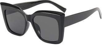 Generic Outdoor Mens Vacation Sunglasses Large Frame Sports Women Commuter Sun Glasses(Black)