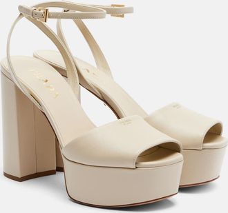 Prada Leather platform sandals
