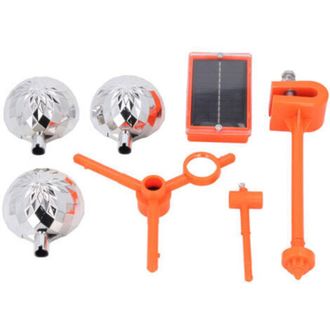 OEM Dispositivo Disuasorio De Aves Con Energ&iacute;a Solar, 3 Prismas Giratorios, Dispositivo Reflectante Antigaviotas Para Cableado El&eacute;ctrico En Huertos Y Camp