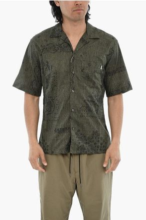 Woolrich Patterned Short-Sleeve Shirt with Chest Pocket size L