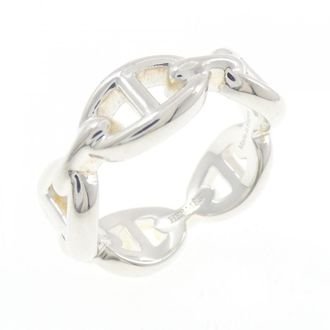Herm&egrave;s Silver 925 Band Ring (Pre-Owned)