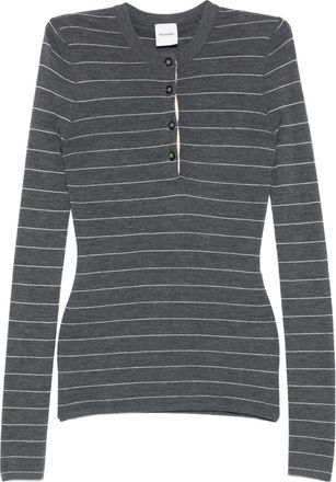 Nanushka Top a righe - Grigio