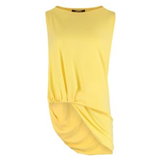 Jacquemus Le Haut Peplo Top - Dames - Tops zonder mouwen - Geel - M - Polyester - Tops