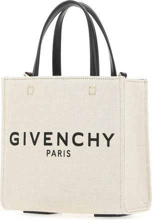 Givenchy Womens Tote White Flax Cotton Polyurethane