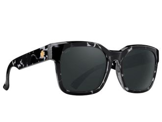 Spy Dessa Fashion Sunglasses Black Marble Tortoise/Happy Gray Green Black Mirror, Polycarbonate