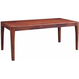 Massivmoebel24 tavolo da pranzo in legno di Sheesham / palissandro 180x90x76 noce oliato BROOKLYN 03