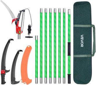 OEM Sierra De P&eacute;rtiga Manual, Podadora De P&eacute;rtiga Extensible De 118-809,3 Cm Con Tijeras, Hoja De Acero De 65 Mn, Mango Ligero De Fibra De Vidrio Para Pod