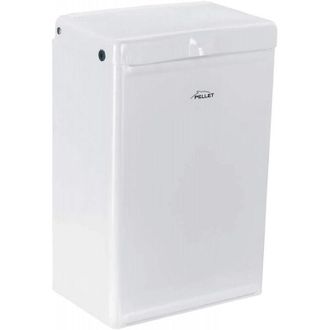 Pellet Pellet - Cubo De Basura De Pared De Epoxi Blanco, Acero Catafor&eacute;tico