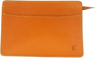Louis Vuitton Pre-owned Clutches, male, Orange, Size: ONE SIZE Pre-owned Vintage Clutch Bag