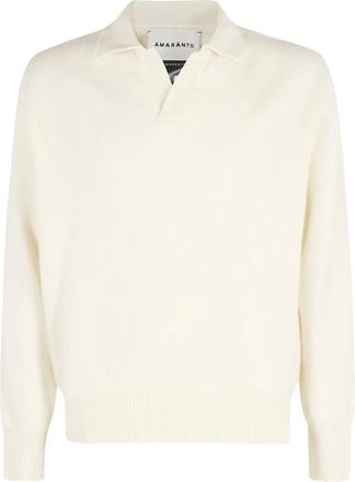 Amaranto long-sleeve V-neck sweater - Neutrals